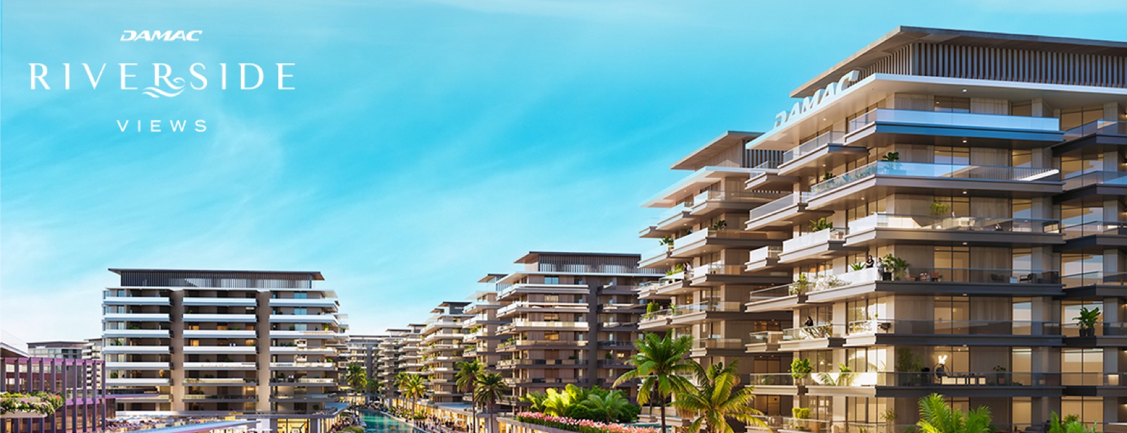 DAMAC Riverside Views waterfront apartments
